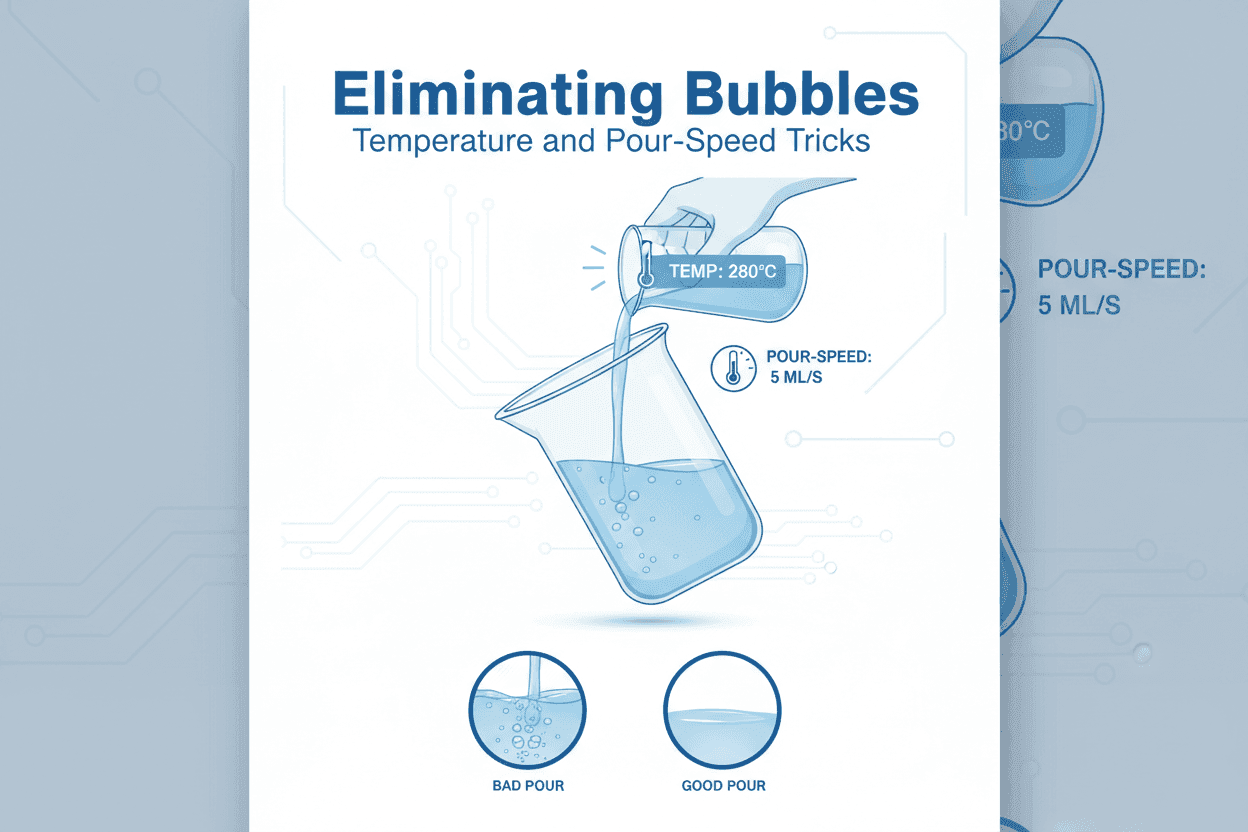 Eliminating Bubbles: Temperature and Pour-Speed Tricks
